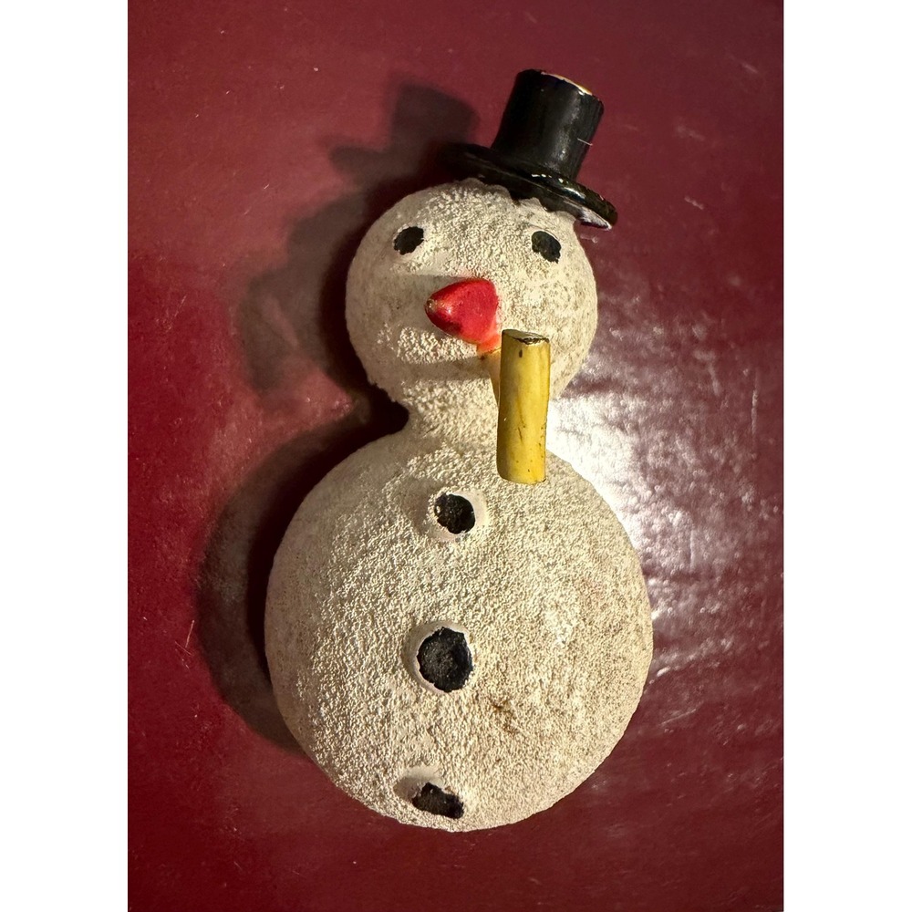 Sandor Snowman w/ Top Hat & Pipe Brooch